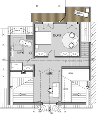 Grundriss Altenwoogstraße 13 - Wohnung 3A - Level 2 - DG